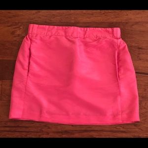 J. Crew 100% Silk A-line Skirt Pink Skirt 0 EUC
